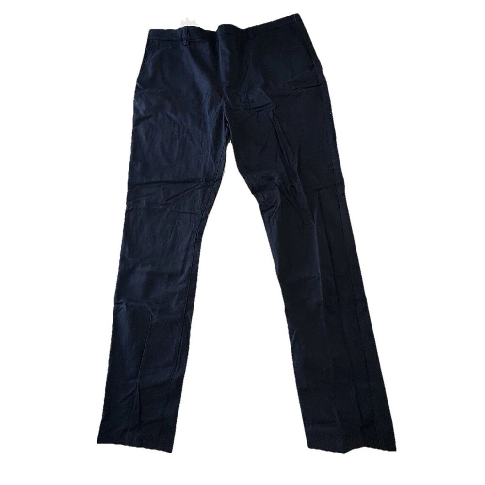 Old Navy Men's Pants Size 40x36 Signature athletic Flat Front Navy Blue